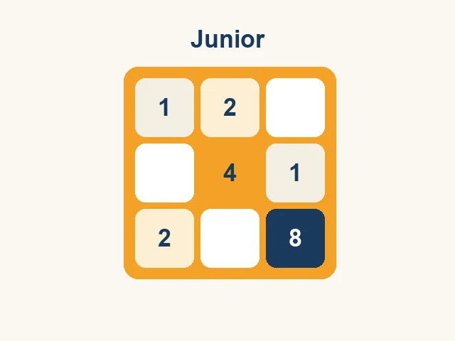 Gra: Gra 2048 dla dzieci — podgląd