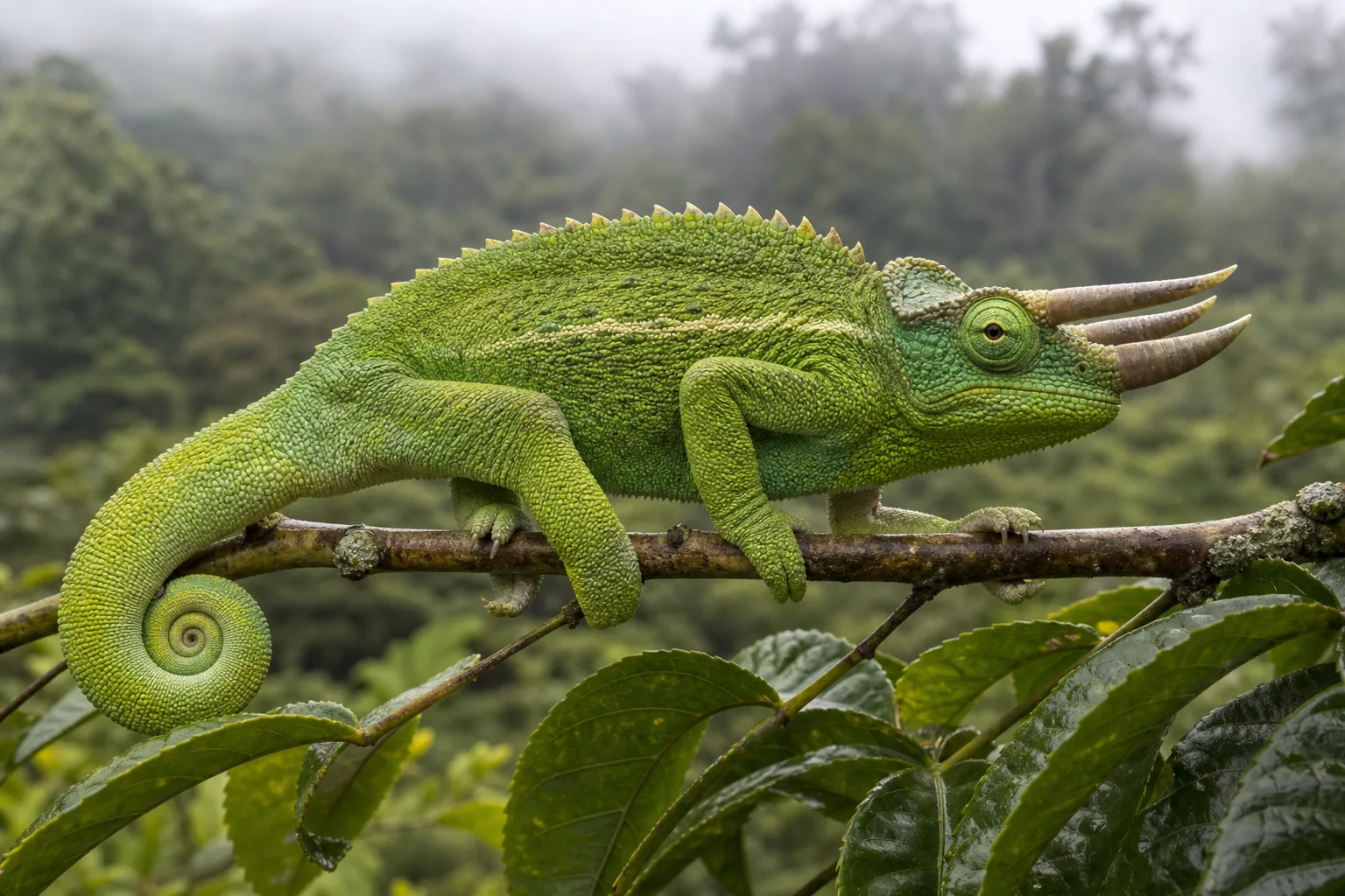 Kameleon trójrogi