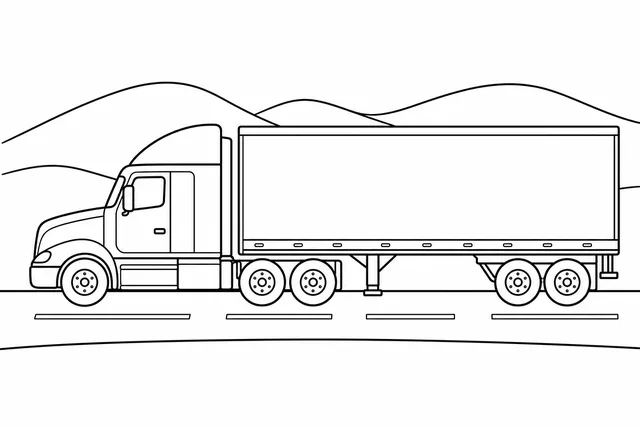 Kolorowanka: TIR