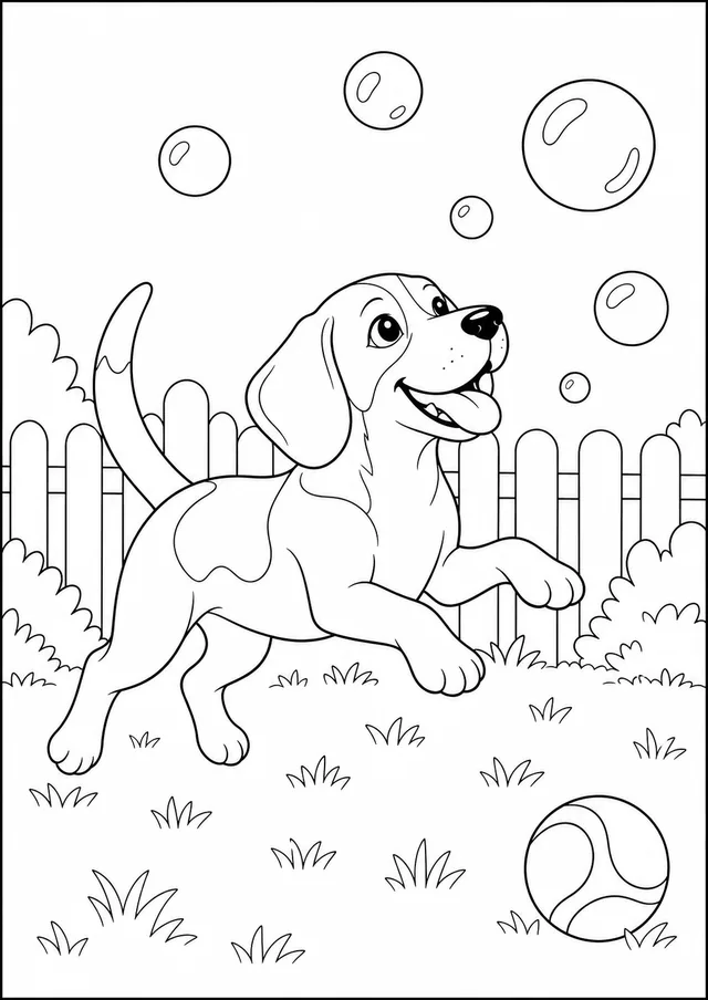 Kolorowanka: Pies — beagle banki