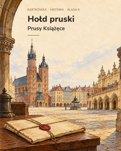 Hołd pruski i Prusy Książęce — kartkówka, klasa 6, grupy A–E — okładka