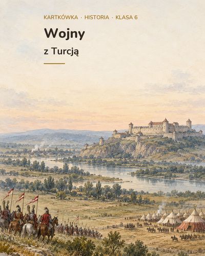 Wojny z Turcją — kartkówka z historii, klasa 6, grupy A–E — okładka