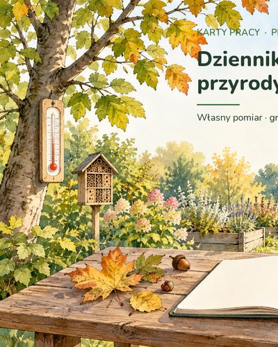 Dziennik obserwacji przyrody — 5 kart pracy, klasa 4, z kluczem — okładka