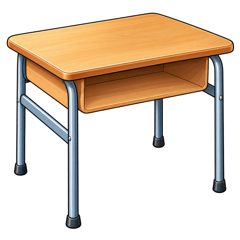 desk — ławka szkolna