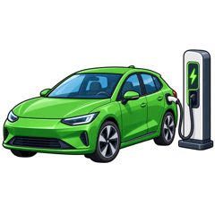 electric car — samochód elektryczny