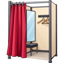 fitting room — przymierzalnia