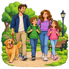 go for a walk — iść na spacer