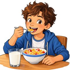 have breakfast — jeść śniadanie
