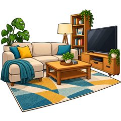 living room — salon