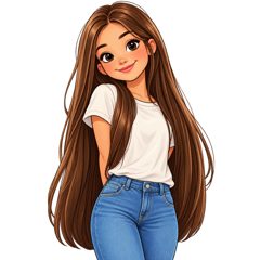 long hair — długie włosy