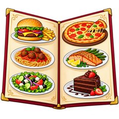 menu — karta dań