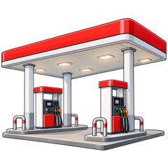 petrol station — stacja benzynowa