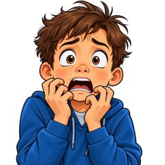 scared — przestraszony