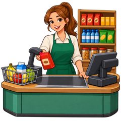 shop assistant — sprzedawca