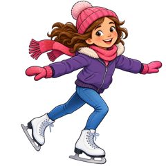 skating — jazda na łyżwach