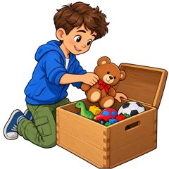 tidy my room — sprzątać pokój