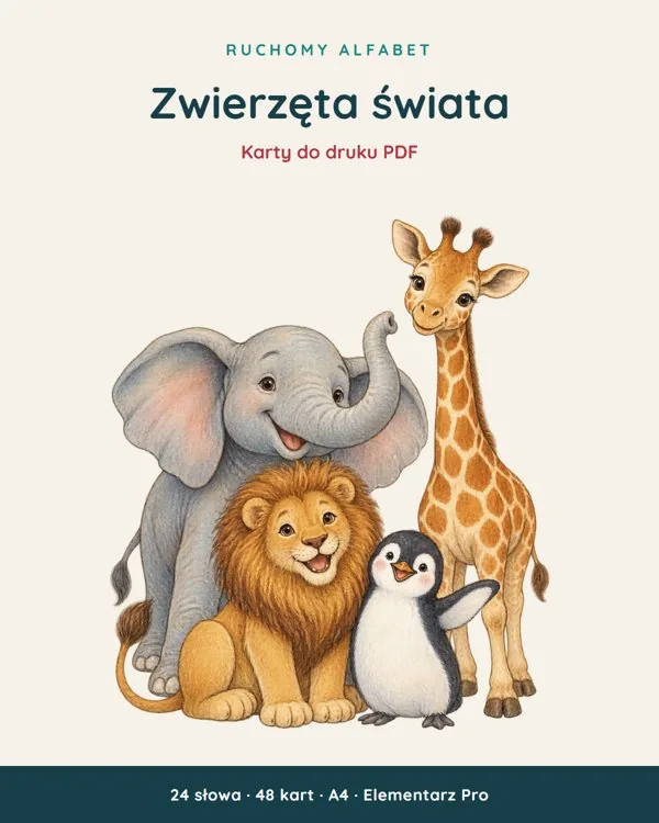 Ruchomy alfabet: Zwierzęta świata