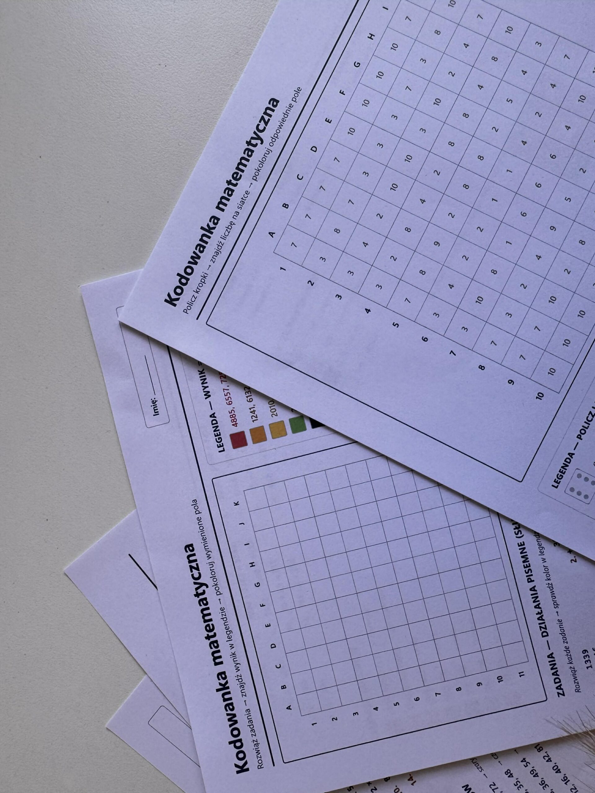 darmowa kodowanka matematyczna pdf dla dzieci do druku