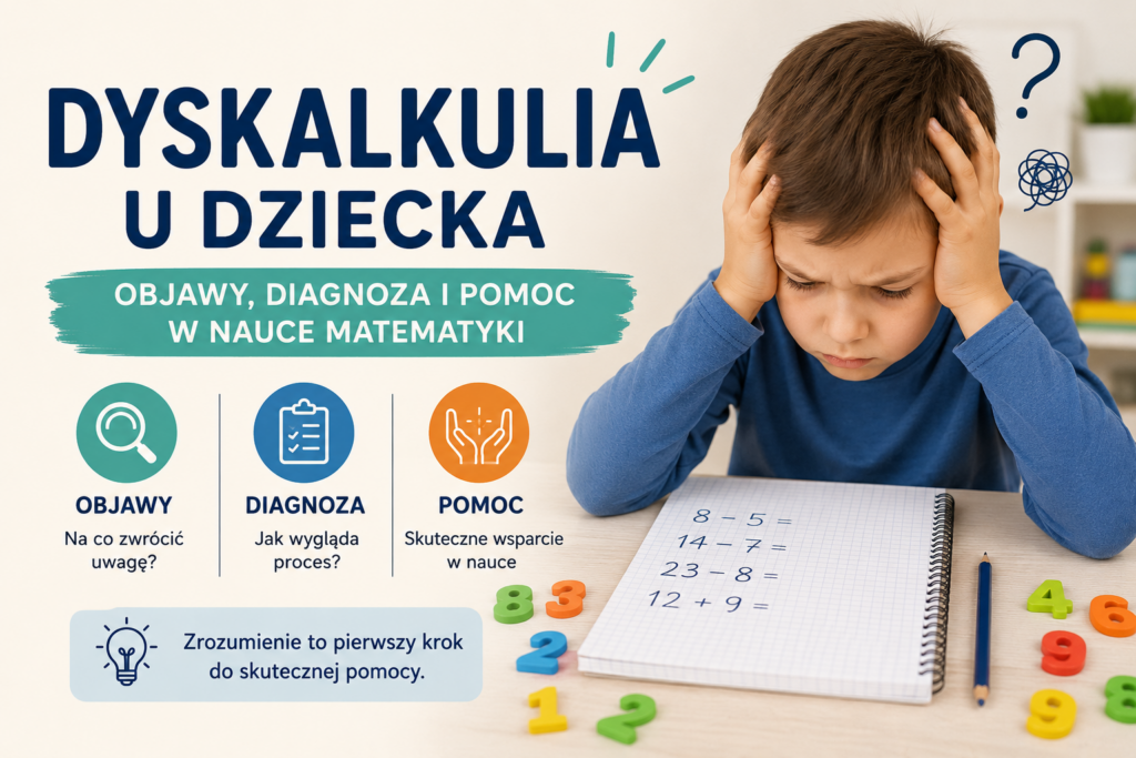 Dyskalkulia u dziecka – objawy, diagnoza i pomoc w nauce matematyki