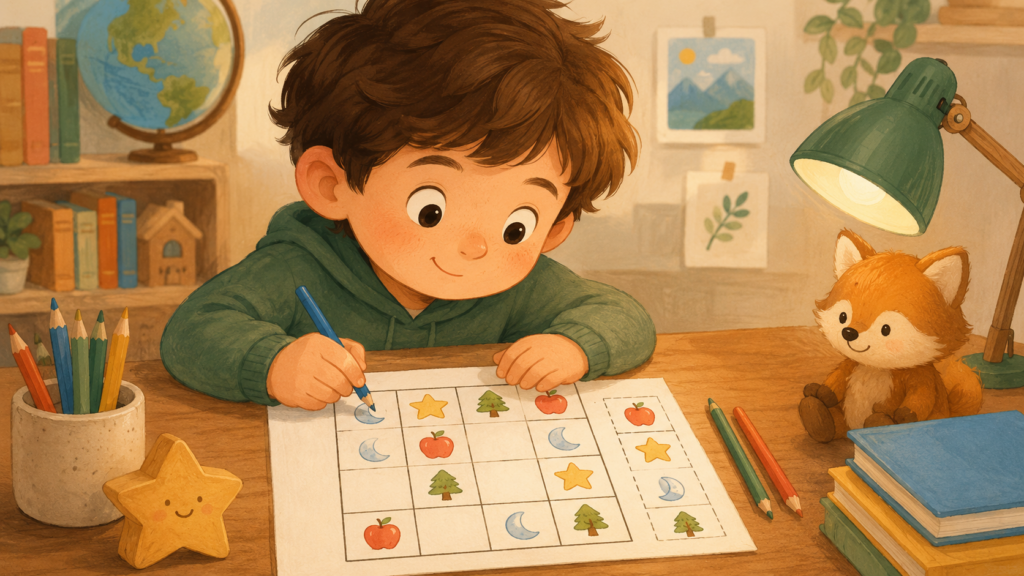 obrazkowe sudoku dla dzieci