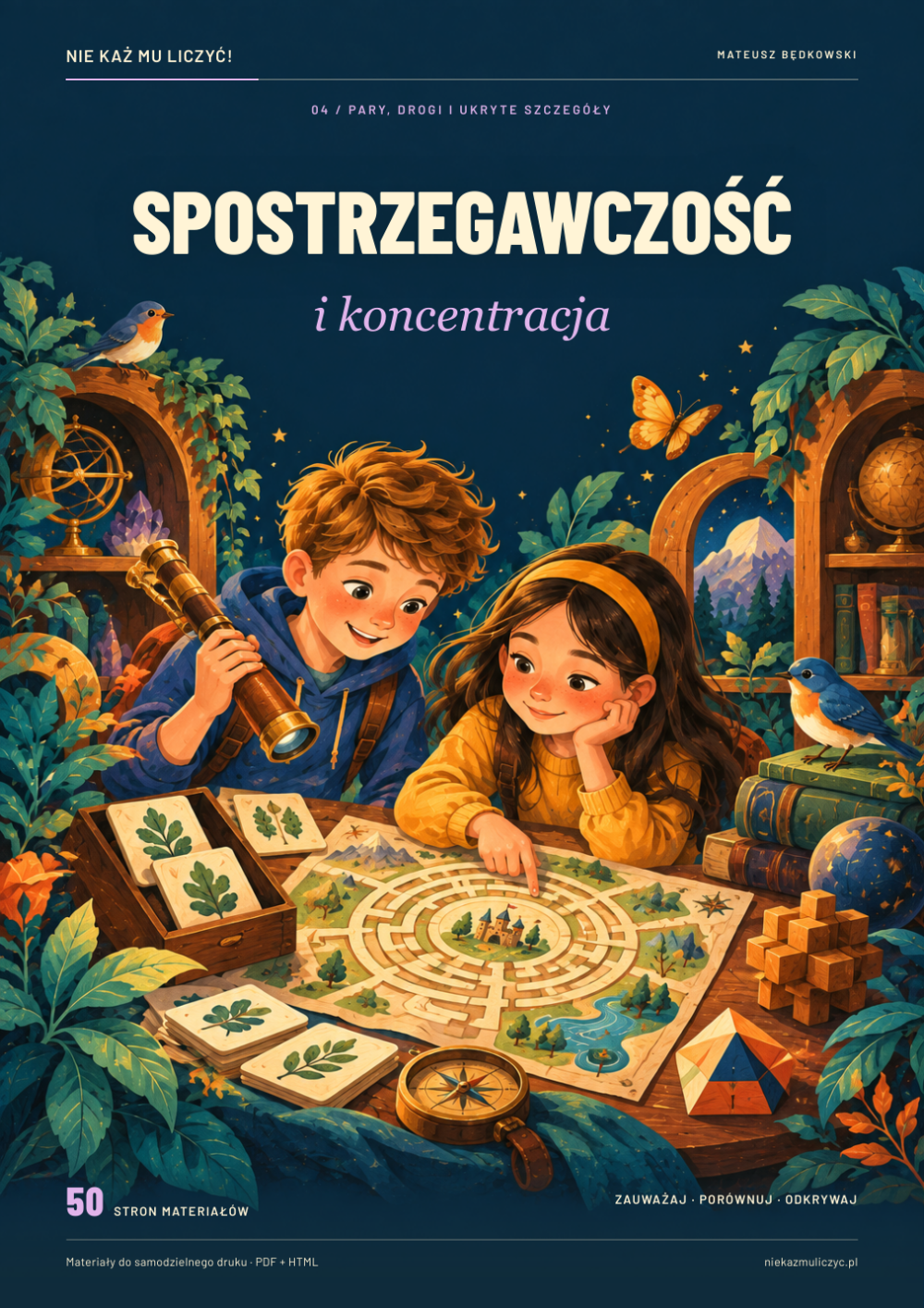 Okładka: Spostrzegawczość i koncentracja