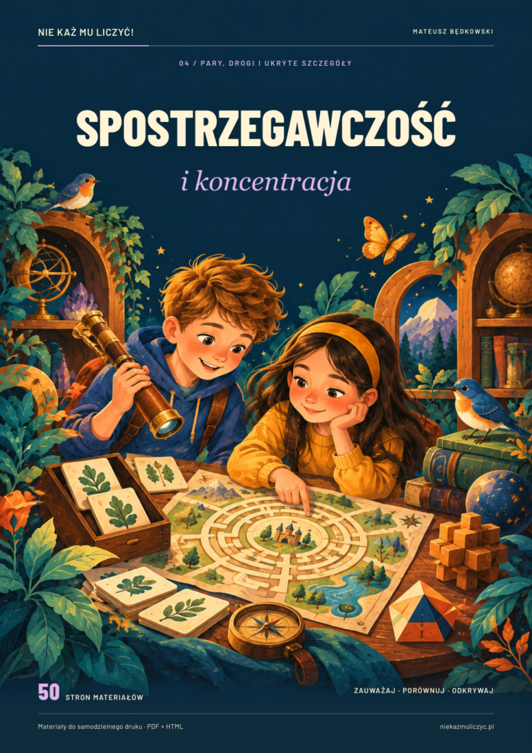 Okładka: Spostrzegawczość i koncentracja