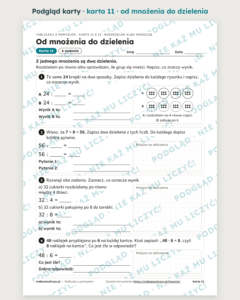 Tabliczka mnożenia z pomysłem – 12 kart pracy PDF i klucz — przykładowa karta pracy 2