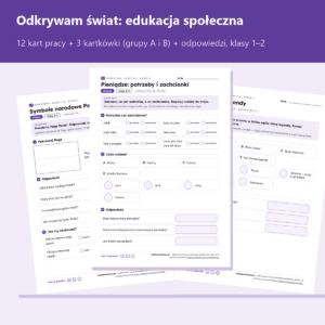 Odkrywam świat: edukacja społeczna, klasy 1–2 — karty pracy PDF