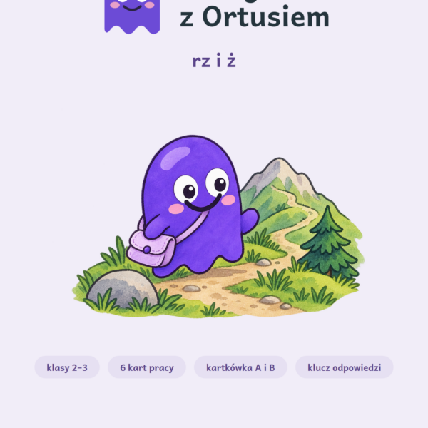 Ortografia z Ortusiem: rz i ż — karty pracy i kartkówki, klasy 2–3 — okładka
