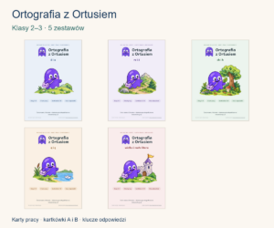 Ortografia z Ortusiem — pakiet dla klas 2–3: 5 tematów — okładka