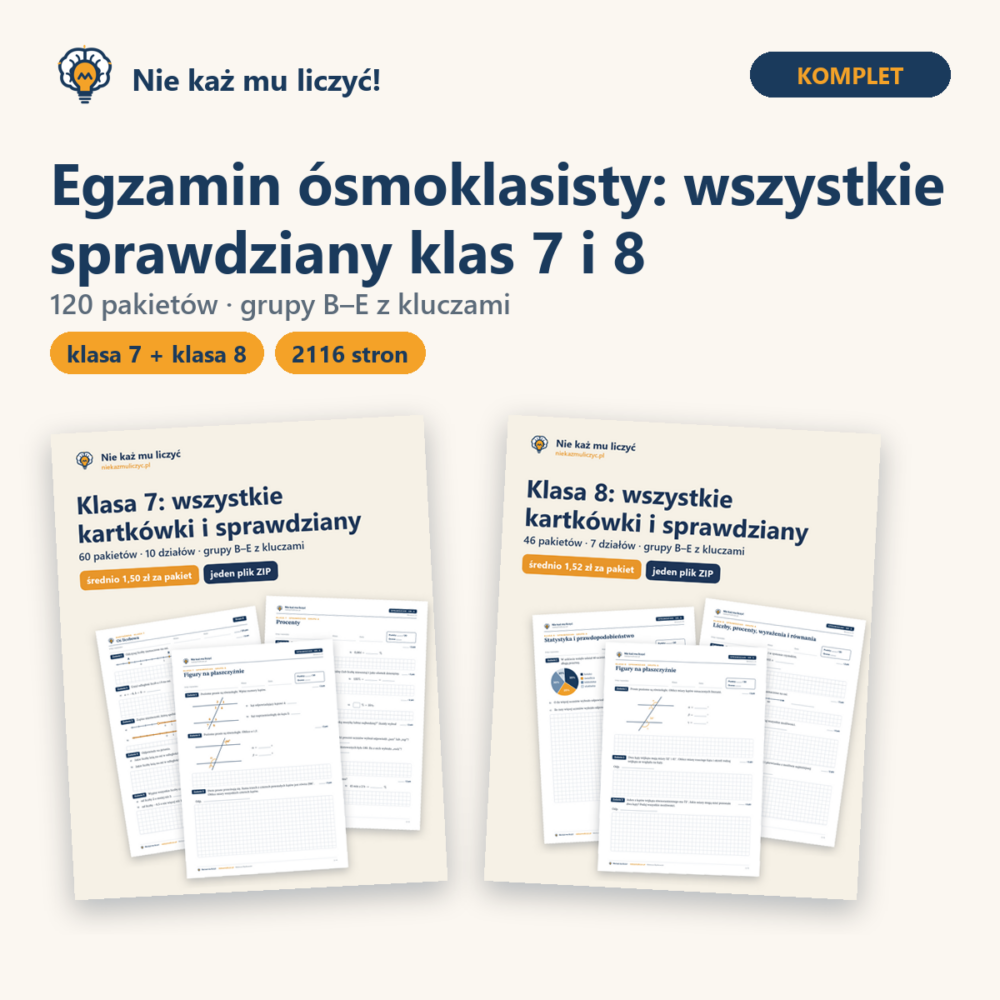Okładka: Egzamin ósmoklasisty — wszystkie sprawdziany klas 7 i 8