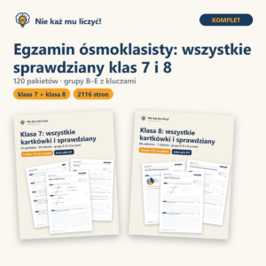 Okładka: Egzamin ósmoklasisty — wszystkie sprawdziany klas 7 i 8