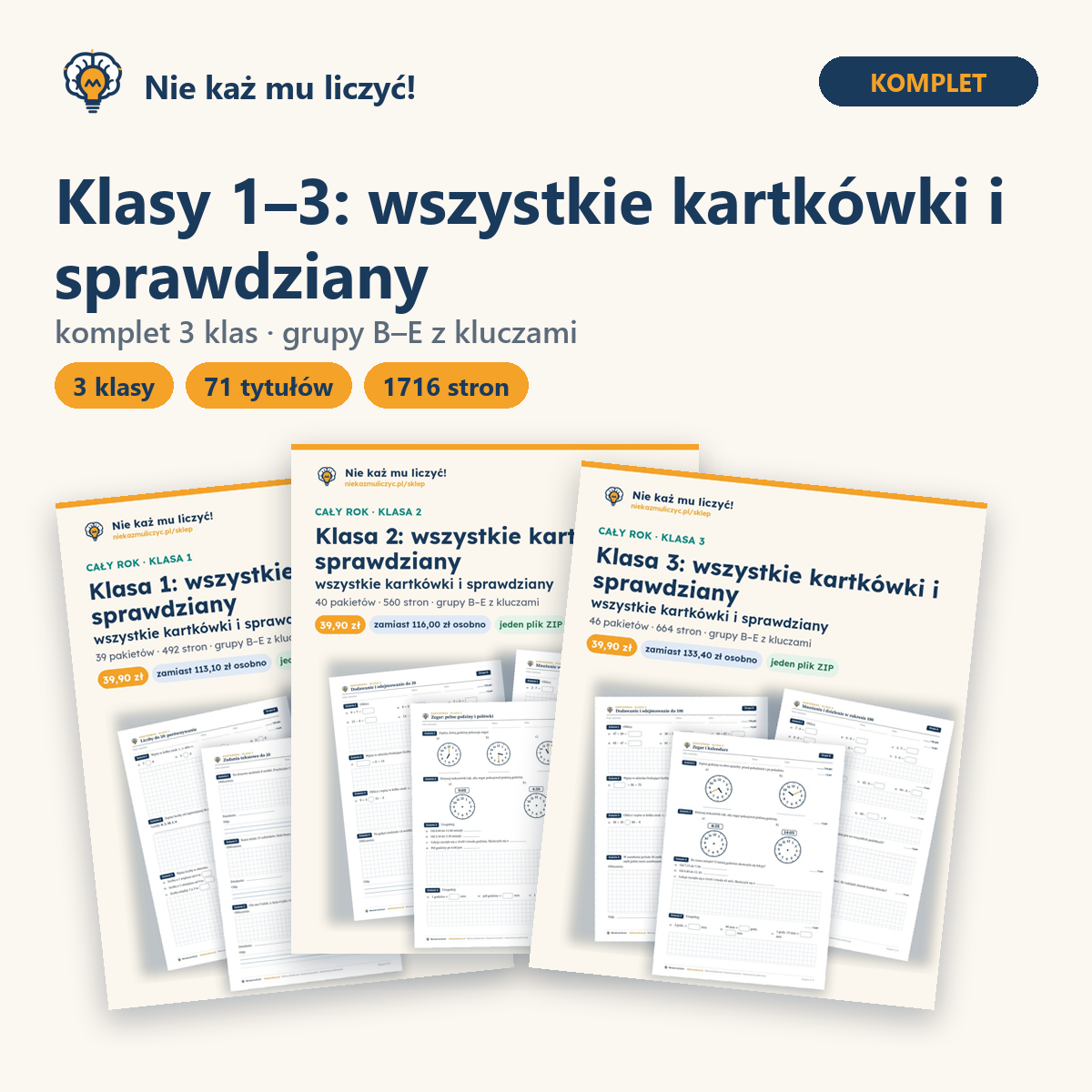 Okładka: Klasy 1–3