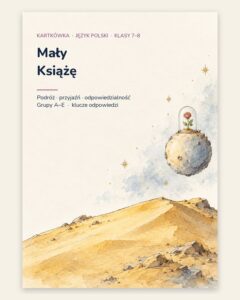 „Mały Książę” — kartkówka z lektury, klasy 7–8, grupy A–E — okładka