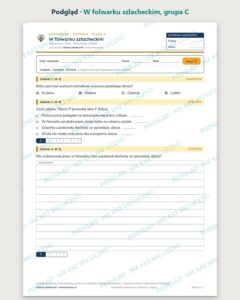 W folwarku szlacheckim — kartkówka z historii, klasa 6, grupy A–E — podgląd, grupa C