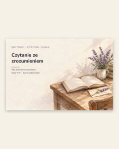 „Czytanie ze zrozumieniem” — 5 kart pracy, klasa 6, z kluczem — okładka