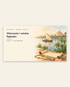 Wierzenia i wiedza Egipcjan — 5 kart pracy, klasa 4, z kluczem — okładka