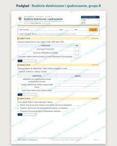 Rozbicie dzielnicowe i zjednoczenie — sprawdzian, klasa 5, grupy A–E — podgląd, grupa B