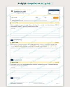 Gospodarka II RP — kartkówka z historii, klasa 7, grupy A–E — podgląd, grupa C