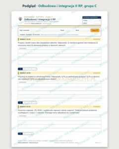 Odbudowa i integracja II RP — kartkówka z historii, klasa 7, grupy A–E — podgląd, grupa C