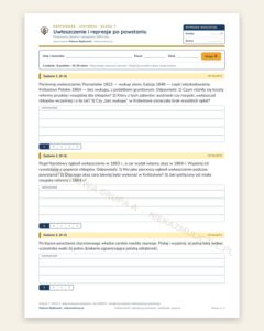 Uwłaszczenie i represje po powstaniu – okładka