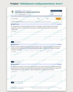 Oddziaływania międzycząsteczkowe — 5 kart pracy, klasa 7, z kluczem — podgląd, karta C