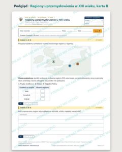 Regiony uprzemysłowienia w XIX wieku — 5 kart pracy, klasa 7 — podgląd, karta B
