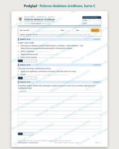 Polarne śledztwo źródłowe — 5 kart pracy, klasa 8, z kluczem — podgląd, karta C