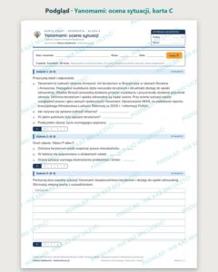 Yanomami: ocena sytuacji — 5 kart pracy, klasa 8, z kluczem — podgląd, karta C