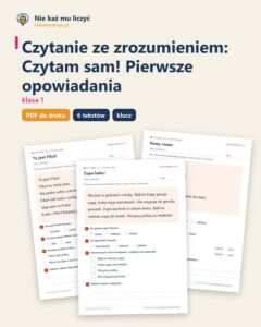 Czytanie ze zrozumieniem kl. 1: Czytam sam! Pierwsze opowiadania — okładka