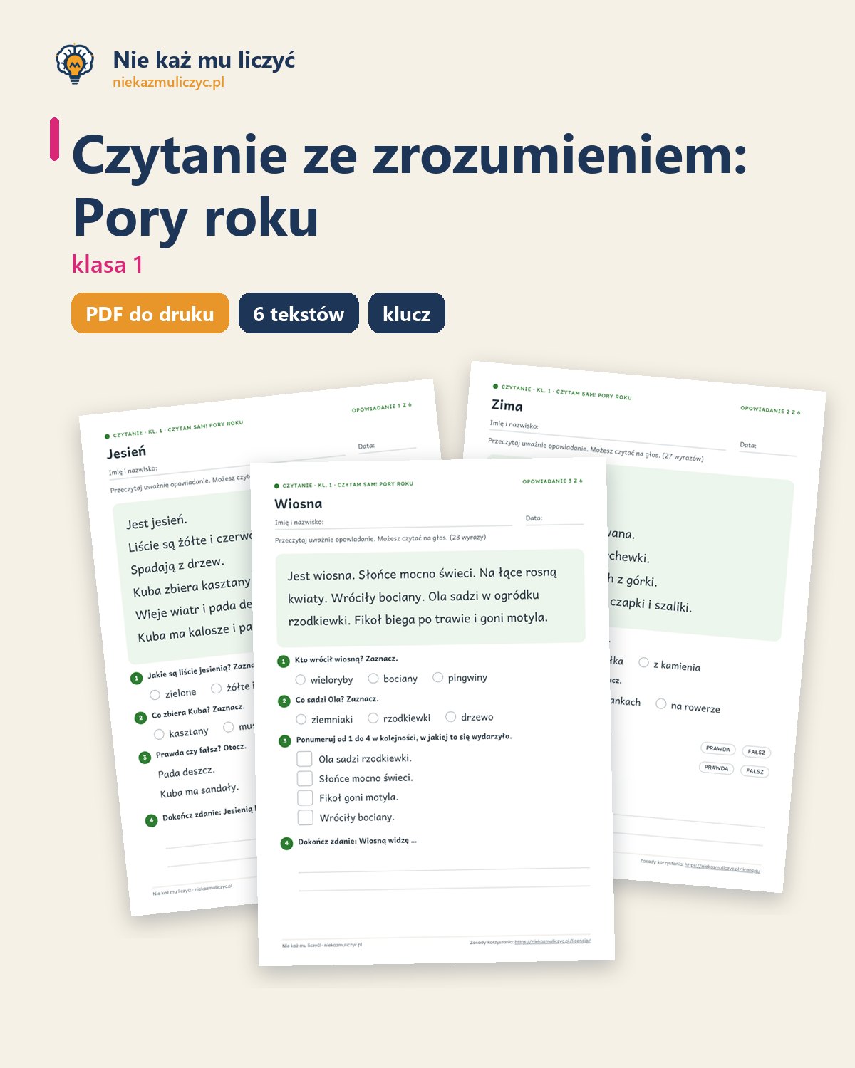 Okładka: Pory roku