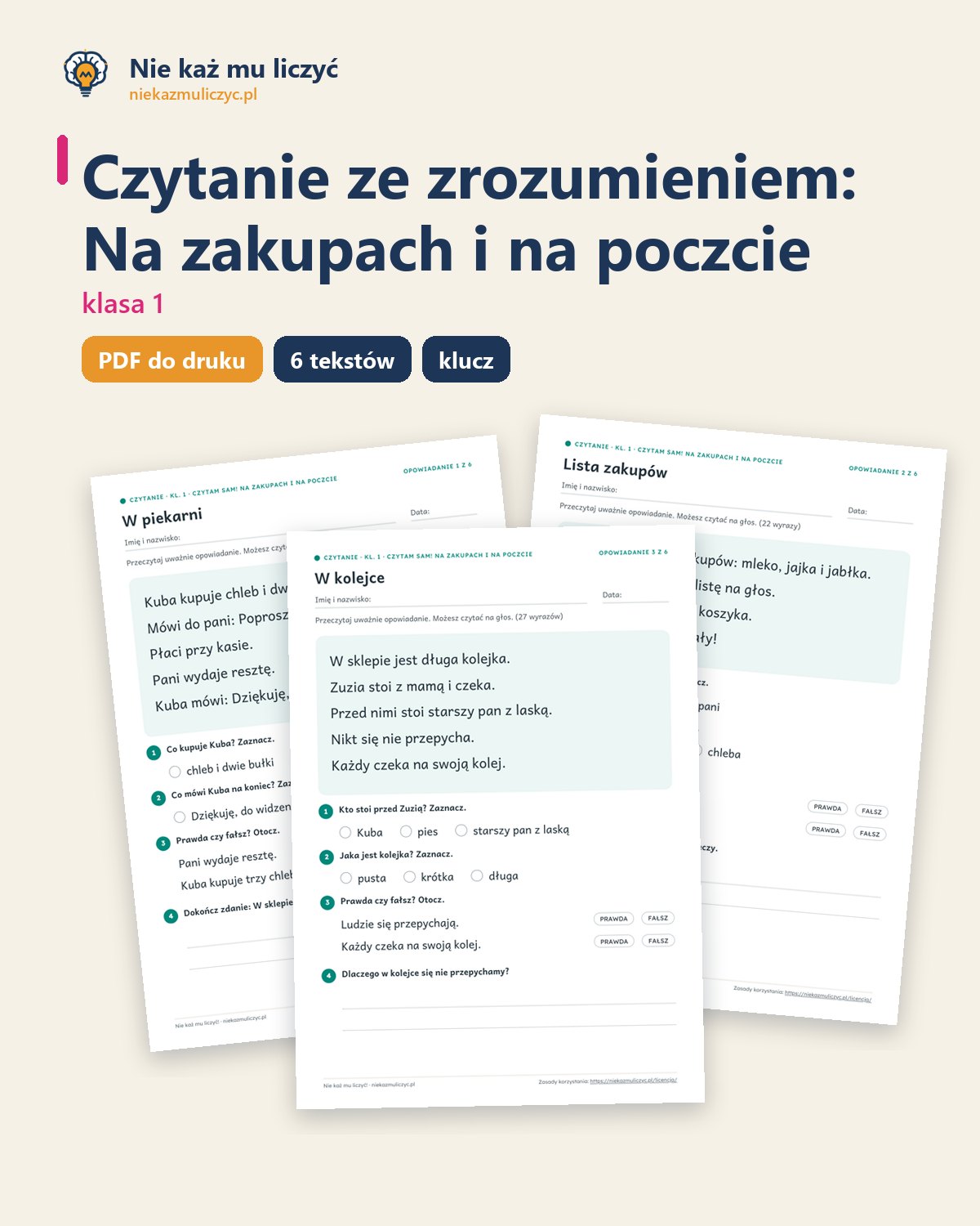 Okładka: Na zakupach i na poczcie