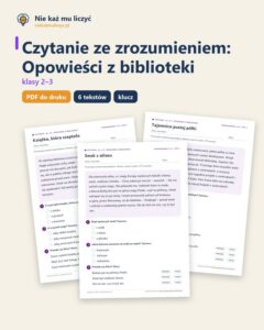 Czytanie ze zrozumieniem kl. 2–3: Opowieści z biblioteki — okładka