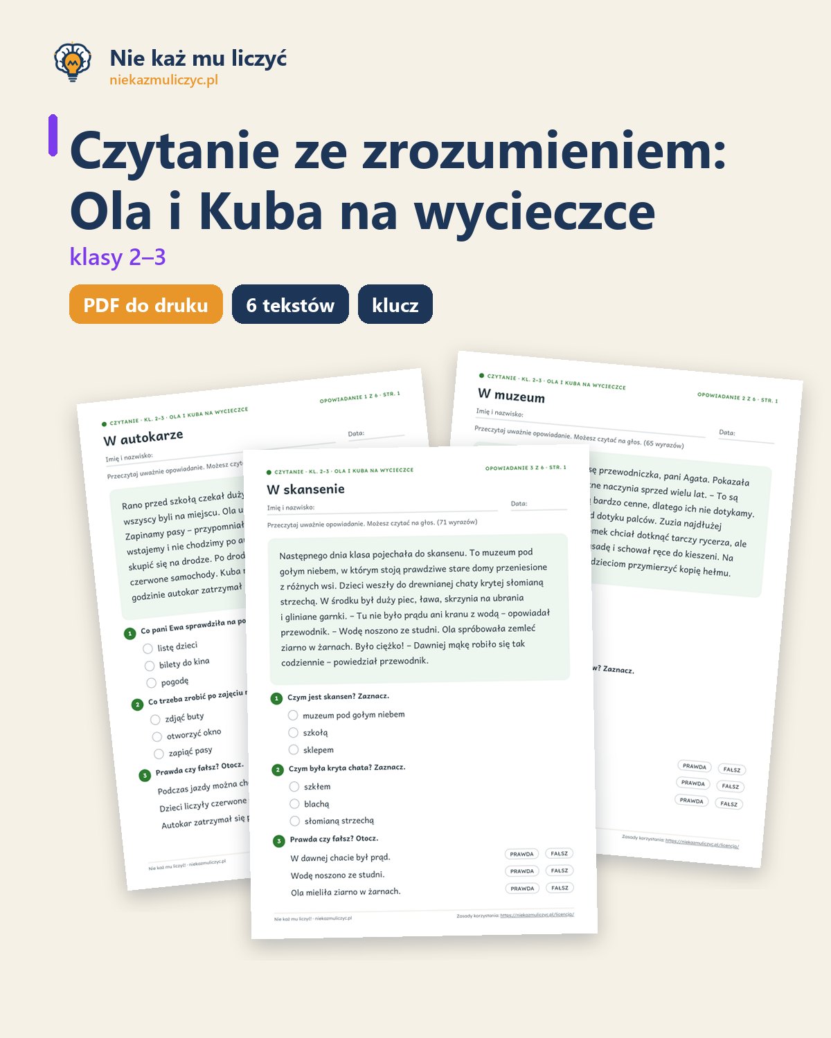 Okładka: Ola i Kuba na wycieczce